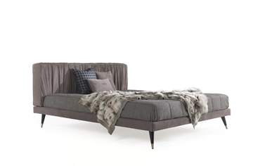 HIGHLANDER - Upholstered leather bed by Gianfranco Ferré Home - view 3